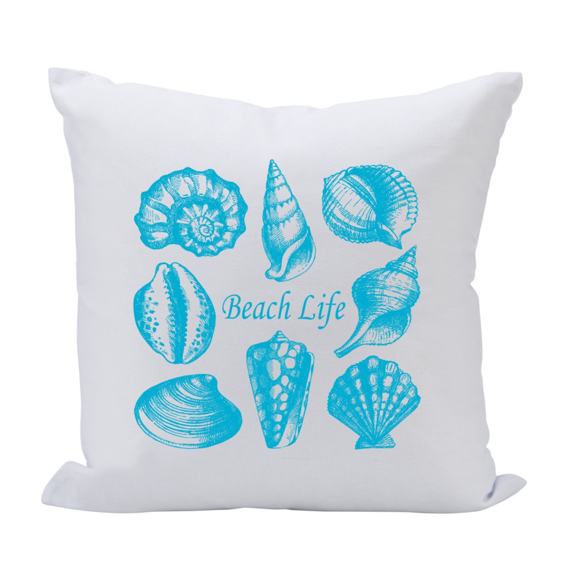 Pillow 16X16 Sea Shells Beach Life