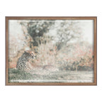Blake Cheetah Framed Printed Glass by Alicia Abla