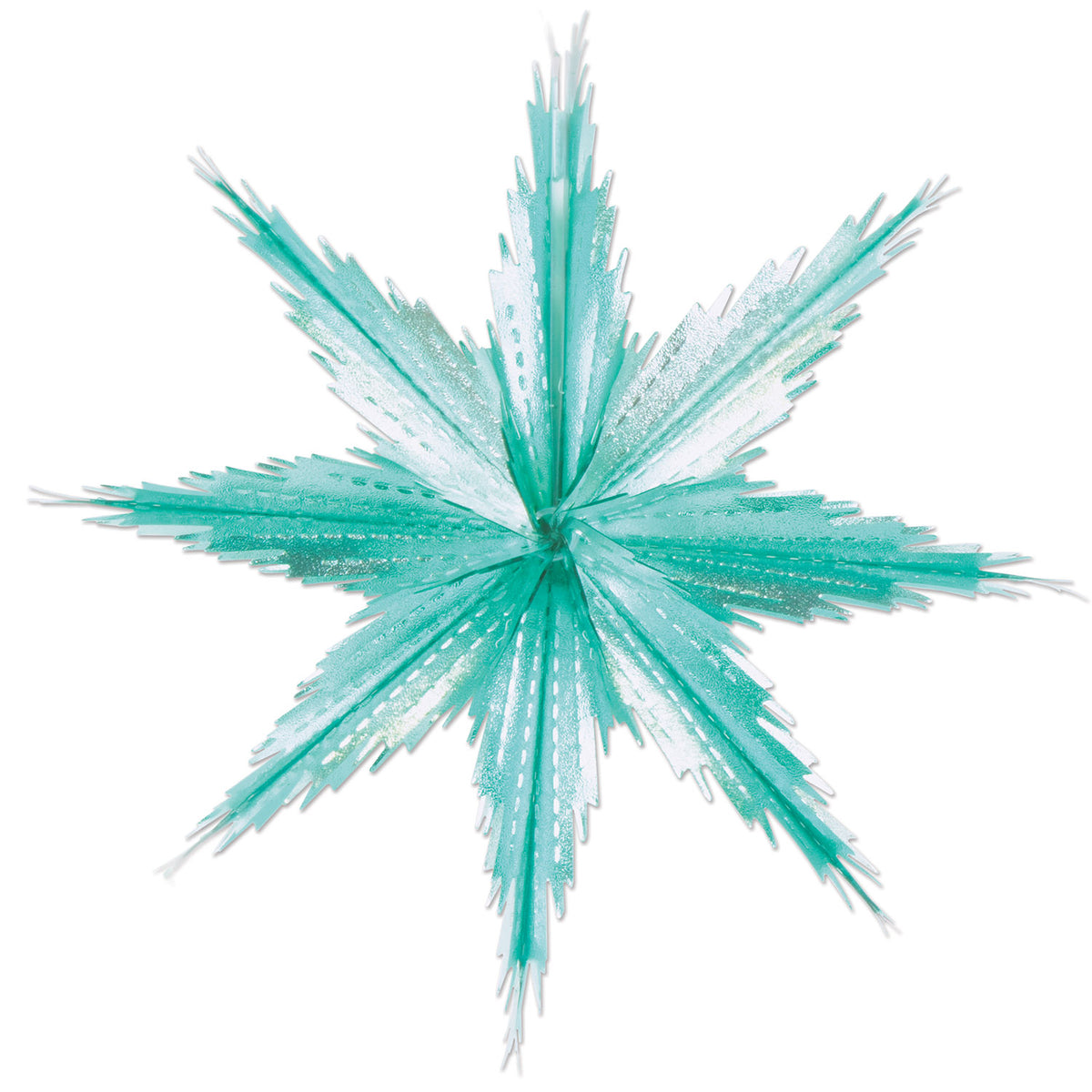 2Tone Metallic Snowflakes (Pack Of 12)