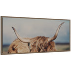 Highland Cow IX Close Panel by Laura Evans Framed Canvas Wall Art Print