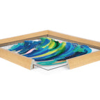 Blake Bright Abstract 2 Framed Printed Glass by Jessi Raulet of Ettavee