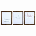 Boho Brave Calm Kind Framed Wall Decor
