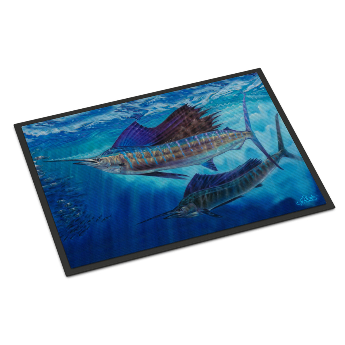 Wide Open Sailfish Indoor Or Outdoor Mat 18X27