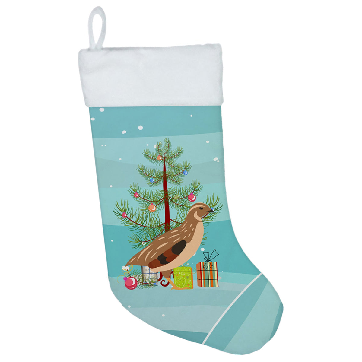 Golden Phoenix Quail Christmas Christmas Stocking