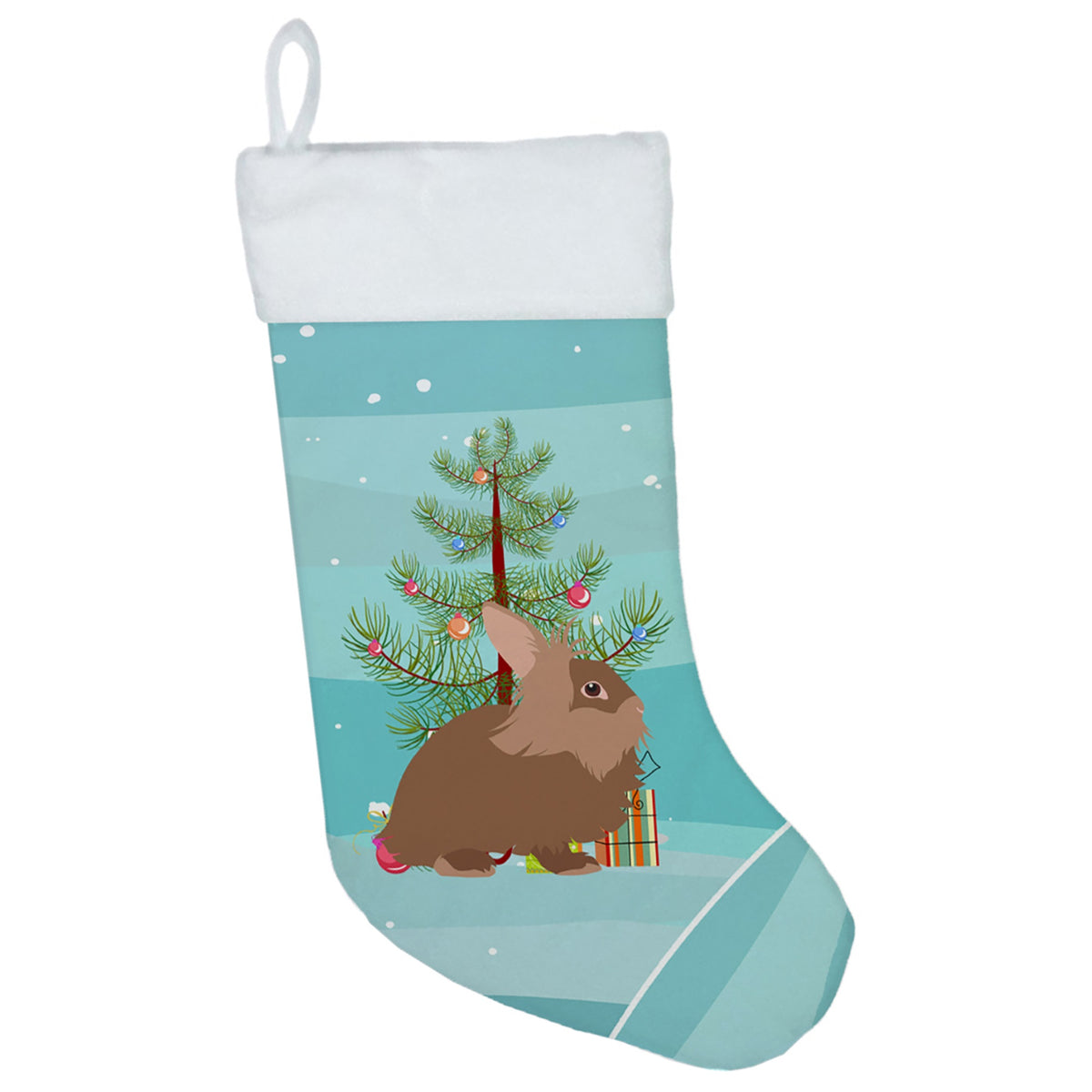 Lionhead Rabbit Christmas Christmas Stocking