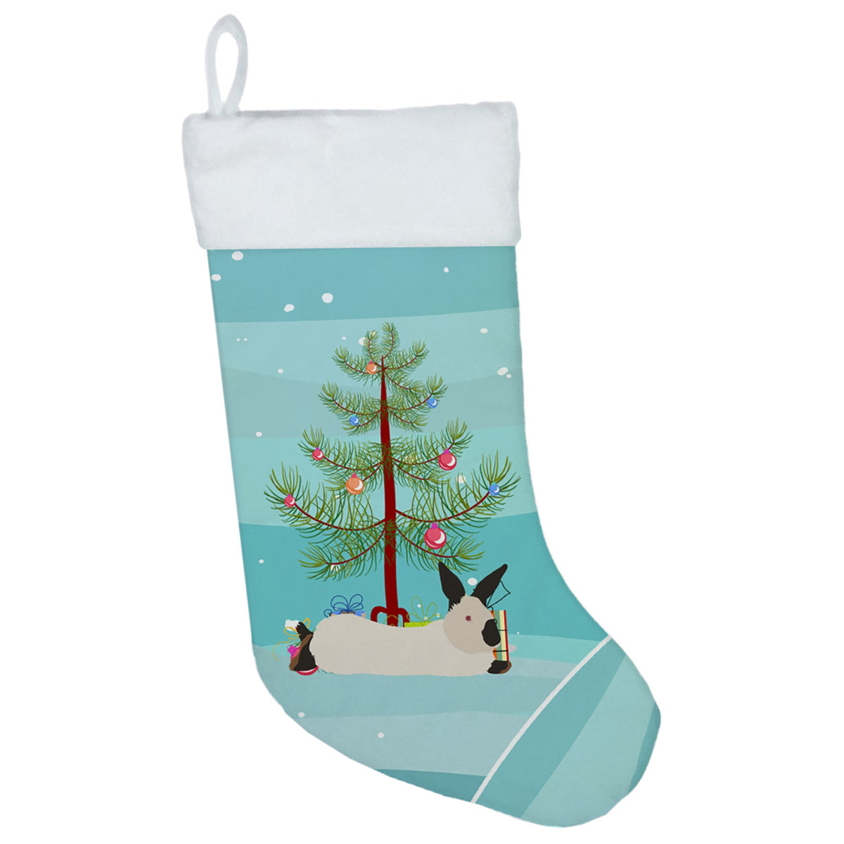 California White Rabbit Christmas Christmas Stocking