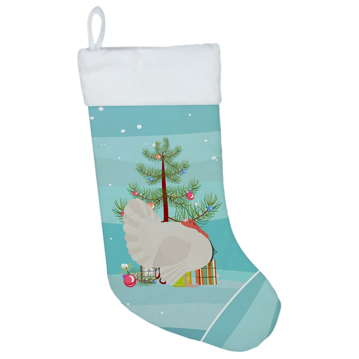 White Holland Turkey Christmas Christmas Stocking