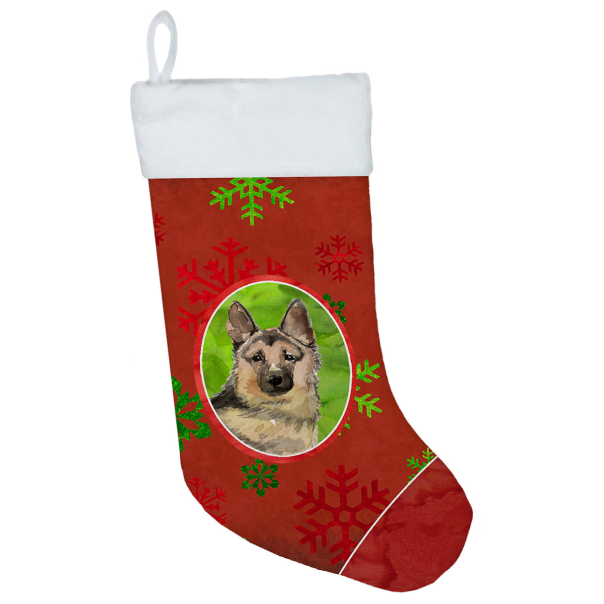 Christmas Snowflakes German Shepherd Christmas Stocking