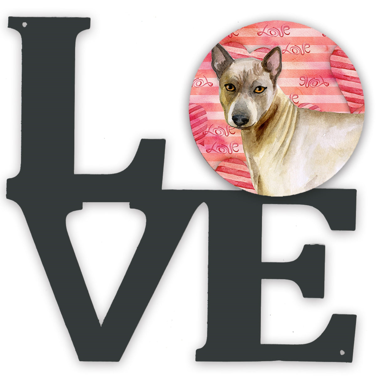 Thai Ridgeback Love Metal Wall Artwork Love