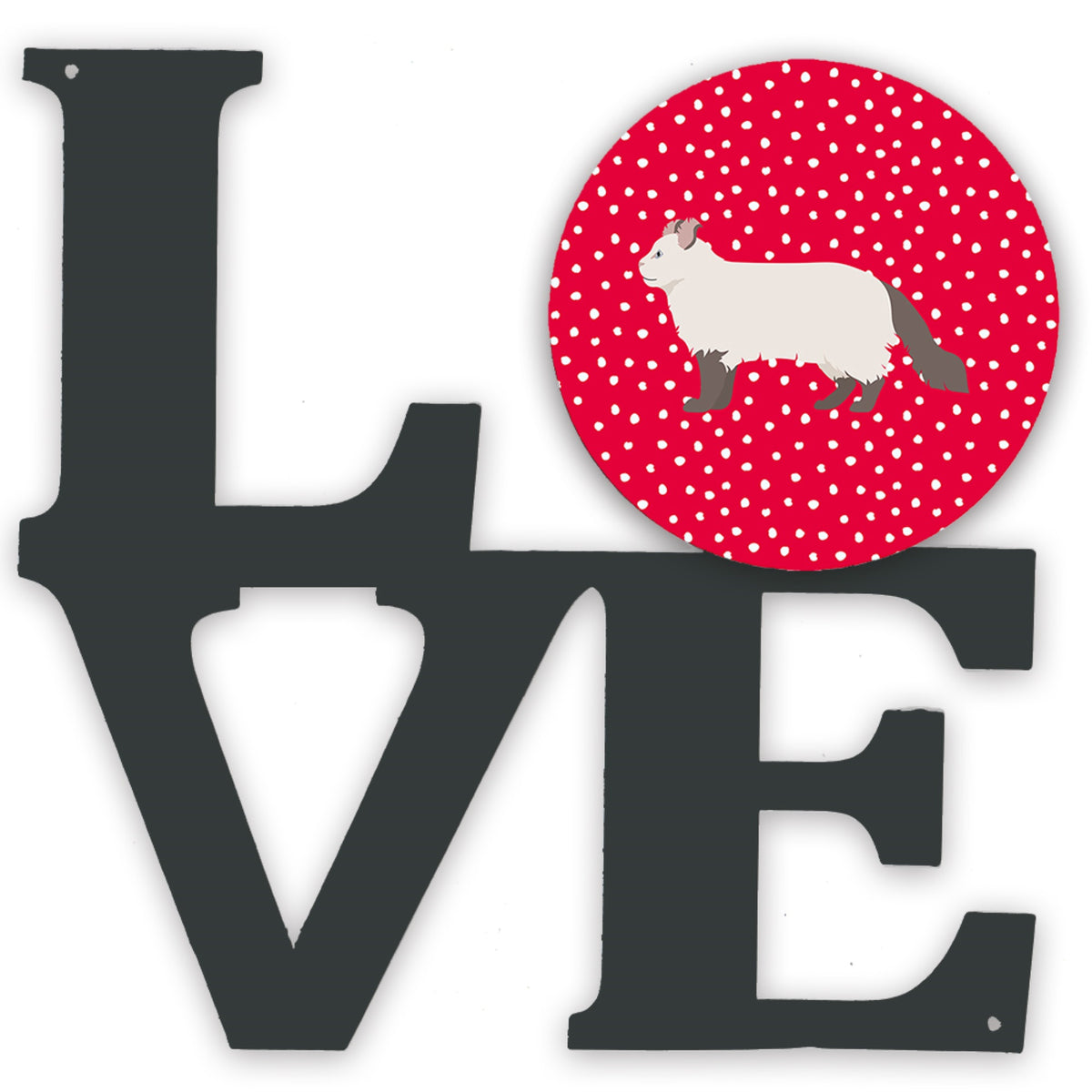 American Curl #2 Cat Love Metal Wall Artwork Love