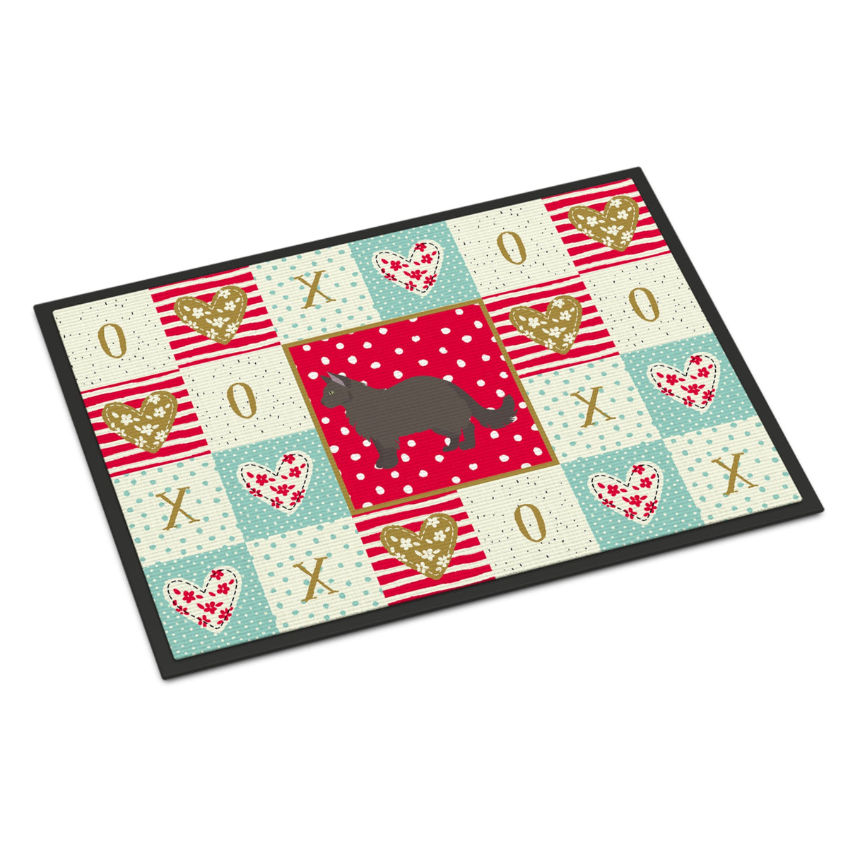 York Chocolate #2 Cat Love Indoor Or Outdoor Mat 18X27