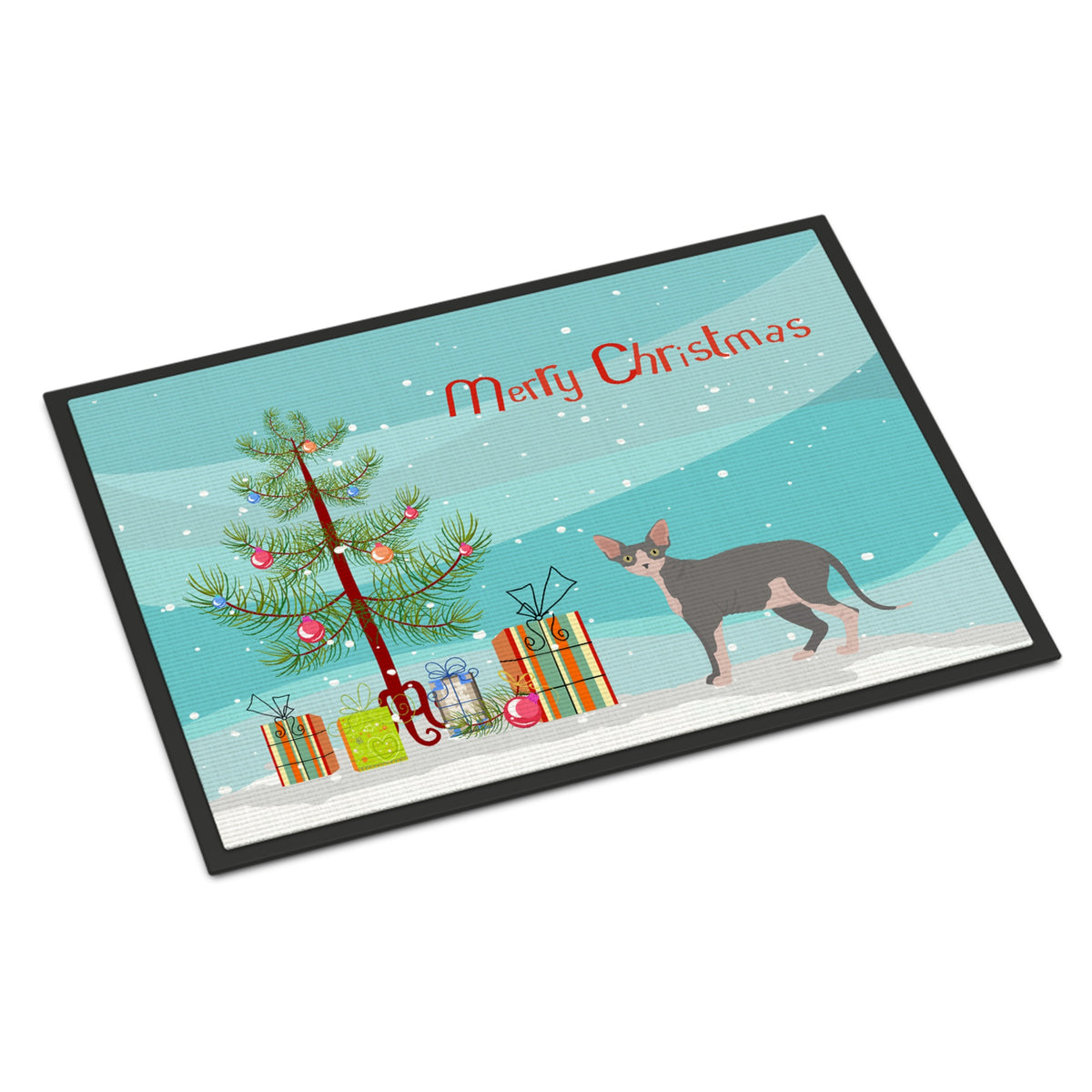 Sphynx #2 Cat Merry Christmas Indoor Or Outdoor Mat 24X36