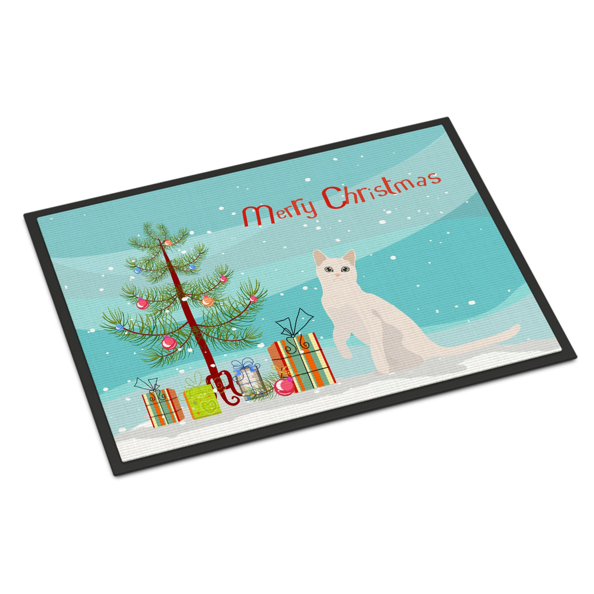 Burmilla #1 Cat Merry Christmas Indoor Or Outdoor Mat 24X36