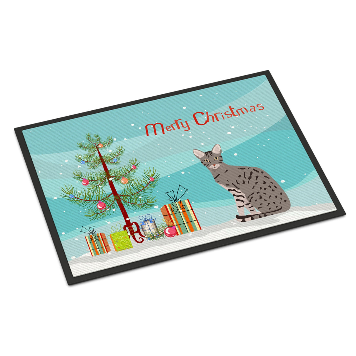 Ocicat #1 Cat Merry Christmas Indoor Or Outdoor Mat 24X36