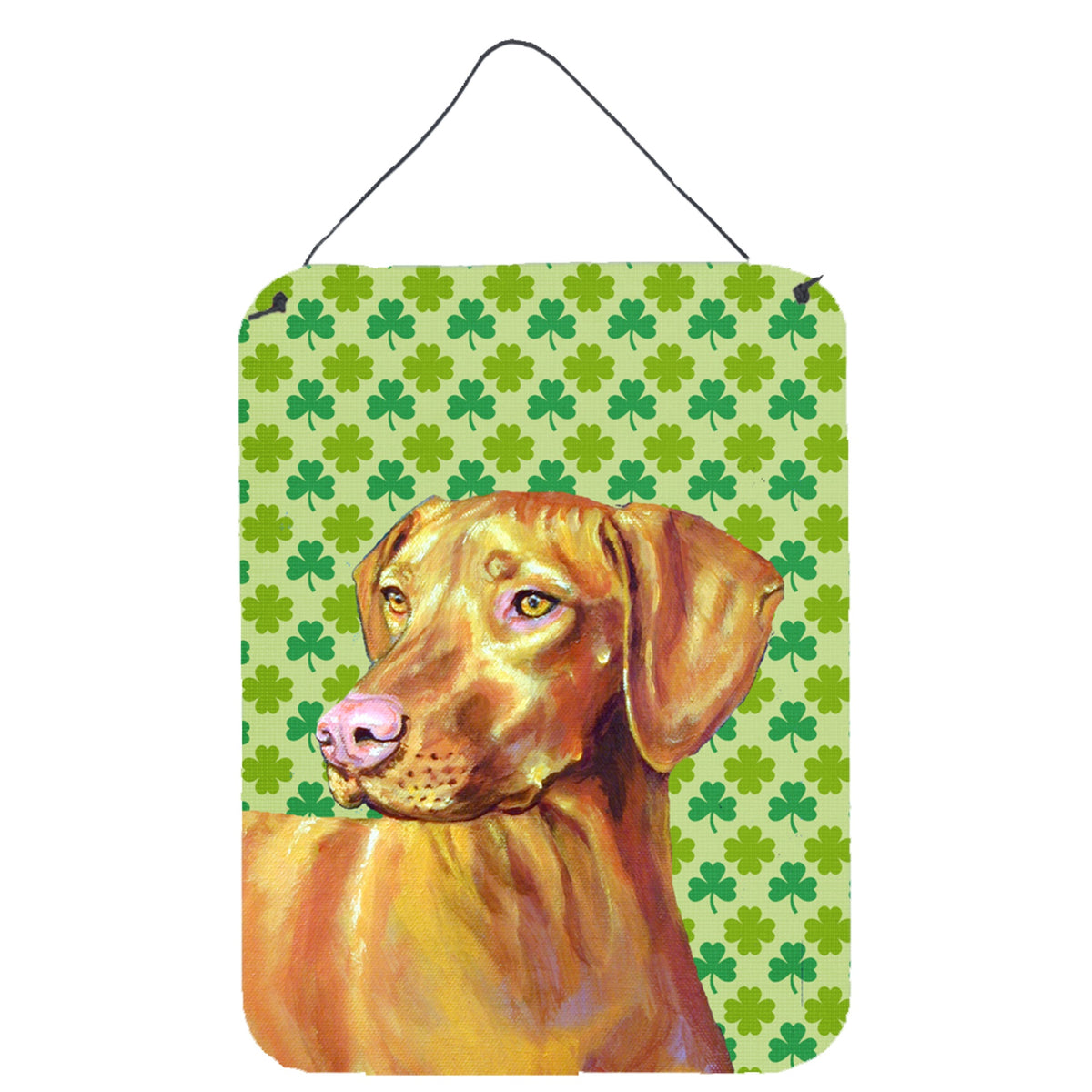 Vizsla St. PatrickS Day Shamrock Portrait Wall Or Door Hanging Prints