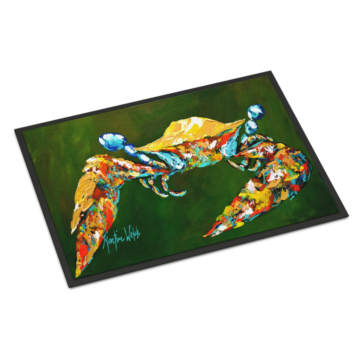 Go Green Crab Indoor Or Outdoor Mat 18X27