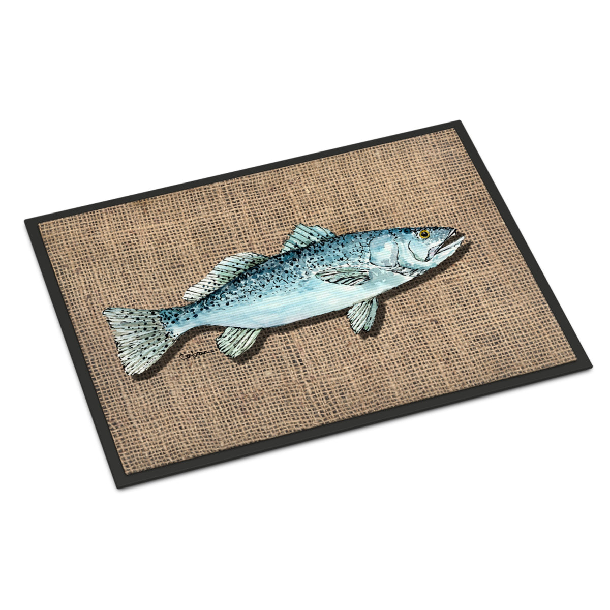 Fish Speckled Trout Indoor Or Outdoor Mat 24X36