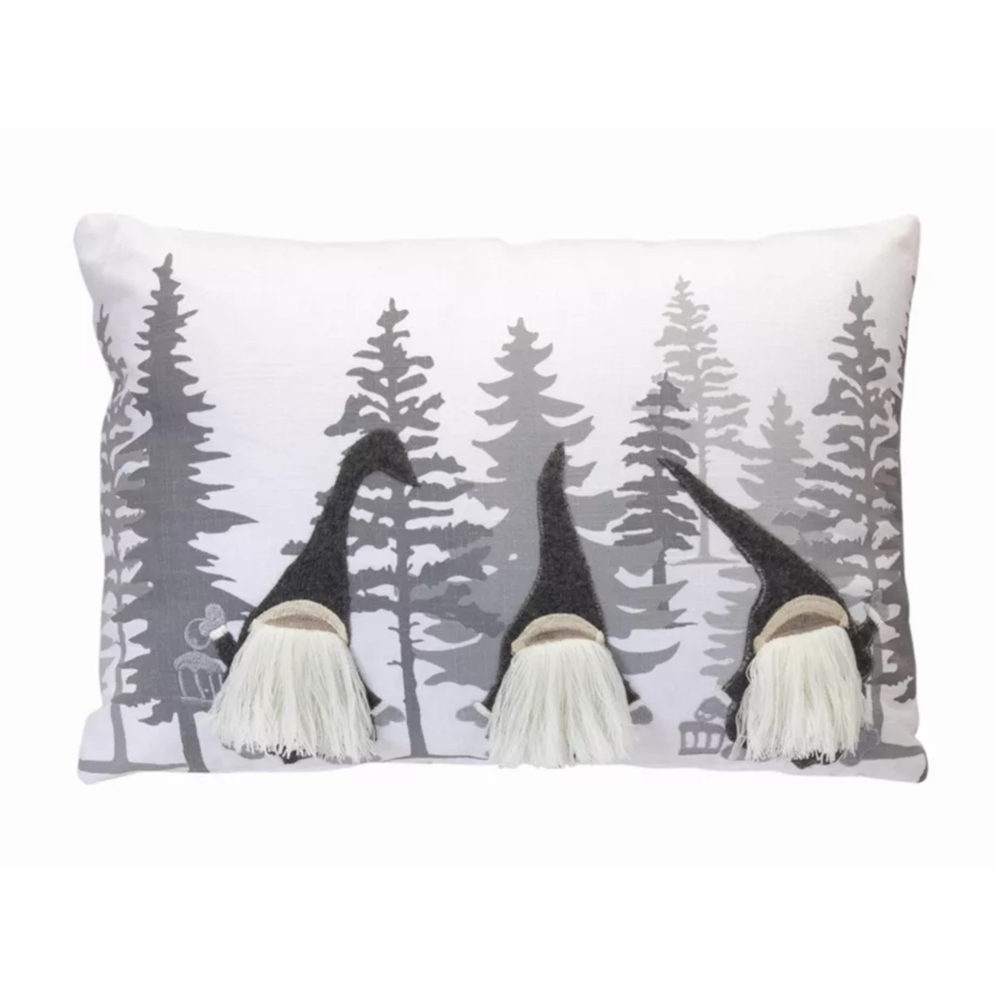 Gnome Pillow 18'L X 12'H Polyester/Linen