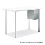 HON Coze Table Desk Rectangle Worksurface Top, 42 x 24, White