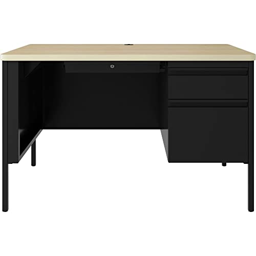 Lorell Fortress Series 48" Right Pedestal Desk - 48" x 29.5" x 30"