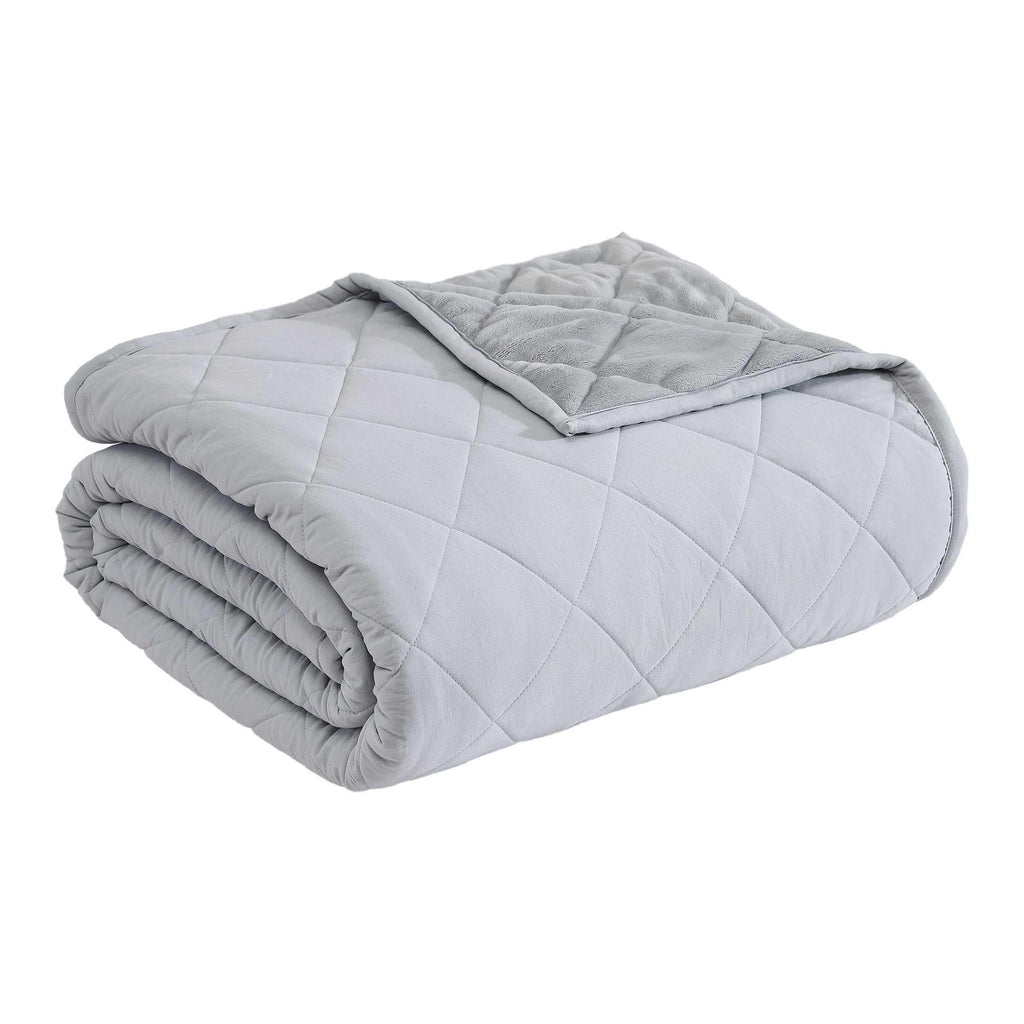 Eddie Bauer - King Blanket, Soft & Cozy Bedding, Quilted Home Decor (Classic Solid Grey, King)