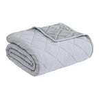 Eddie Bauer - King Blanket, Soft & Cozy Bedding, Quilted Home Decor (Classic Solid Grey, King)