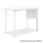 HON Coze Table Desk Rectangle Worksurface Top, 42 x 24, White