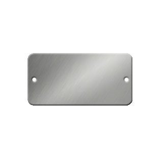 Stainless Steel Tags - 2 X 1 Rectangle - 316 Grade - .022 Thickness