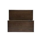 HomeRoots Brown MDF, Acacia Wood Solids Handcrafted Praline Step Stool