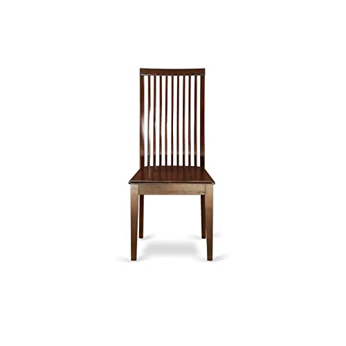 East West Furniture Duip6-Mah-W Dudley 6 Piece Set Contains A Rectangle Kitchen Table And 4 Dining Room Chairs With A Bench, 36X60 Inch, Mahogany