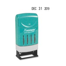 Shachihata Incversadater Line Daters, Prints Month/Date/Year, Small, Black