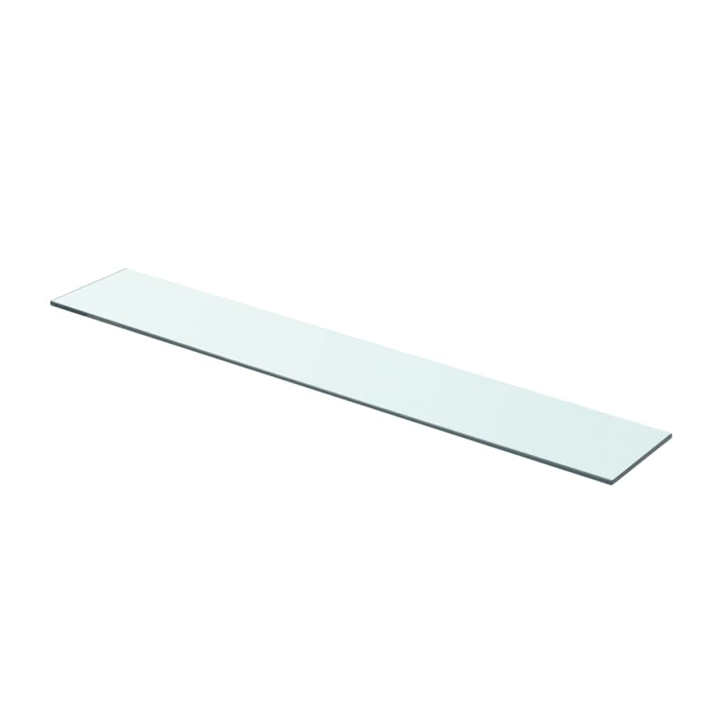 vidaXL Wall Shelf Floating Shelf Display Shelf 2 Pcs - Glass Floating Display Shelves Wall-Mounted - 31.5" L x 4.7" W - Clear