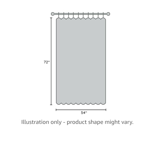 Sun Zero Barrow Energy Efficient Rod Pocket Door Curtain Panel, 54'' X 72'', Steel
