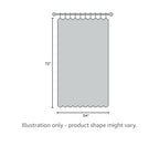 Sun Zero Barrow Energy Efficient Rod Pocket Door Curtain Panel, 54'' X 72'', Steel