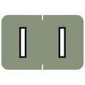 Tabbies Barkley Abkm Compatible 71620 Series Alpha Labels, Gray 'I', 1   H X 1-1/2   W Label Size, Filing Color Code System, 2