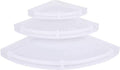 RSC Bathroom Corner Plastic Shelf Shelves for Home Decor (Set of 3 Pcs, White)