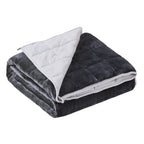 Satwip Grey Weighted Blanket 15 Pounds, Fuzzy Warm Flannel Throw Blanket With Soft Breathable Sanded, 48 X 72 Inches, Grey