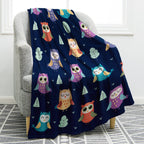 Jekeno Owl Blanket Gifts For Women Kids Girls Mom Home Bedroom Living Room Mother'S Day Decor Soft Cozy Lightweight Throw Blanke