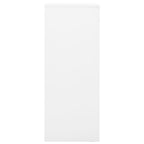 Vidaxl Office Cabinet Home Indoor Locker File Document Adjustable Shelf Lock Office Filing Storage Cabinet Furniture White 40.2" Steel