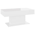 Vidaxl Coffee Table High Gloss White 37.8"X19.7"X17.7" Engineered Wood