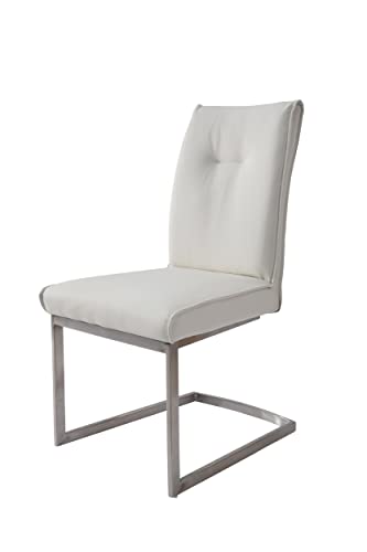 Neos Modern Furniture Dining Chairs, White- Gray