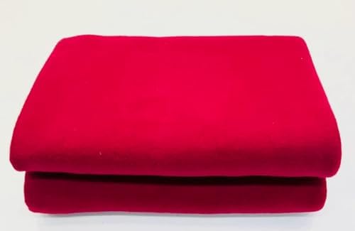 Bombay Dyeing All Season Double Bed Very Soft & Cozy Light Weight Poly Acrylic Fleece Blanket. (Size : 220 cm x 240 cm) (Mahroon