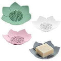 Divik Silicone Soap Box Holder for Bathroom | Flower Soap Drain Soap Tray  Multi Color