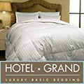 Hotel Grand Oversized 500 Thread Count AllSeason Siberian White Down ComforterFull/Queen.