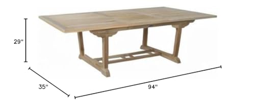 Anderson Teak Bahama Rectangular Extension Table, 8-Feet