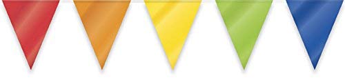 Rainbow Large Plastic Flag Banner - 32 Ft (1 Count) - Vibrant & Festive Decor For Parties, Celebrations & Events