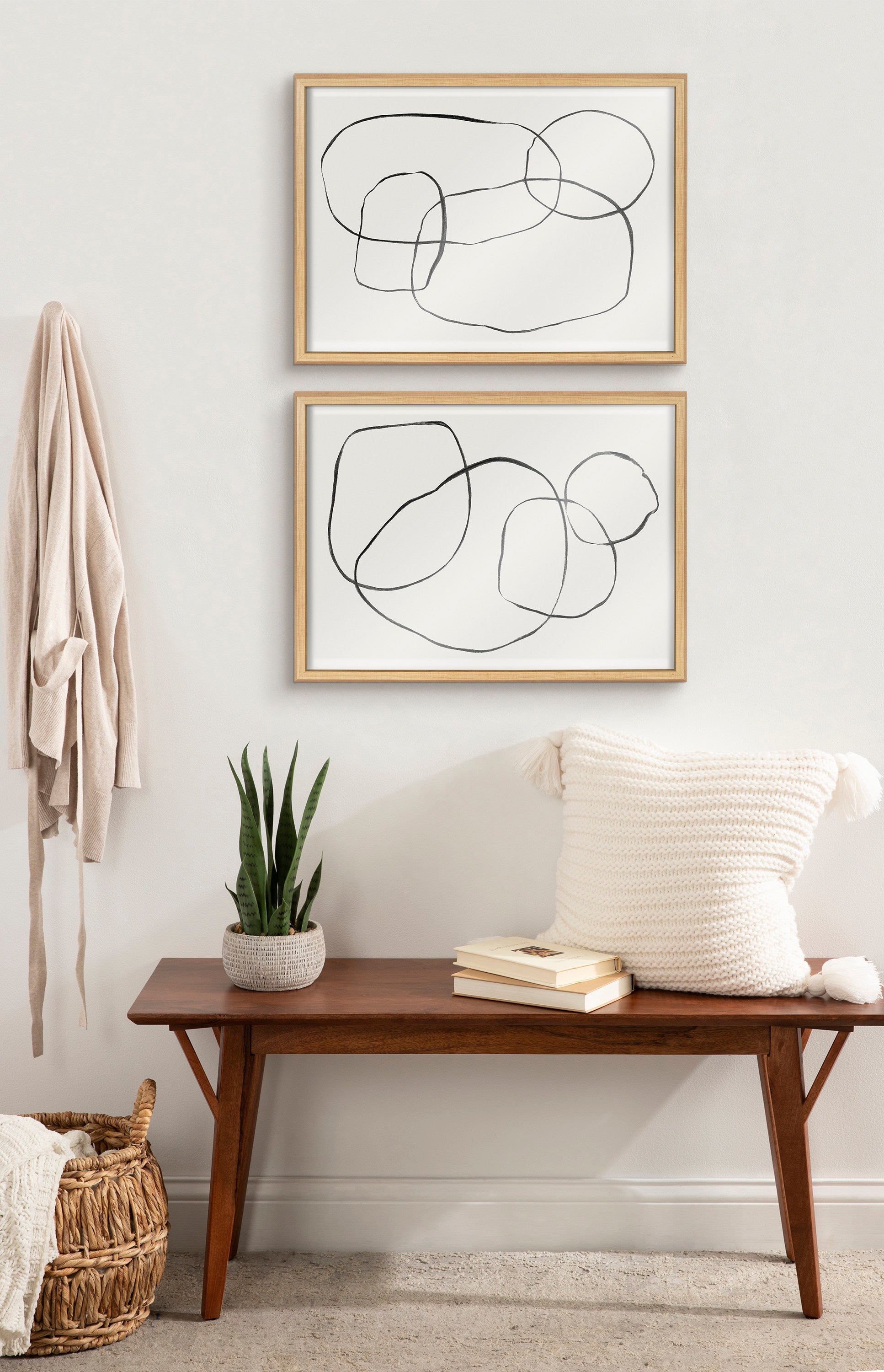 Blake 869 Going In Circles Framed Printed Glass by Teju Reval of SnazzyHues