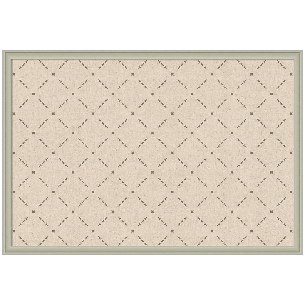 Pinboard Green Lattice Print