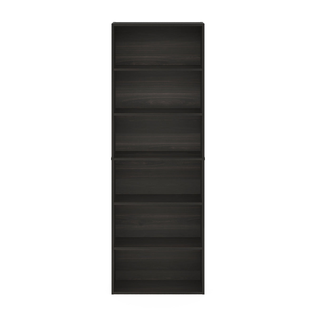 Furinno Jaya Simply Home Free Standing 6-Tier Open Storage Bookcase, Espresso