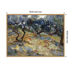 Olive Trees by Vincent van Gogh by Nostalgia Prints Framed Canvas Wall Art Print